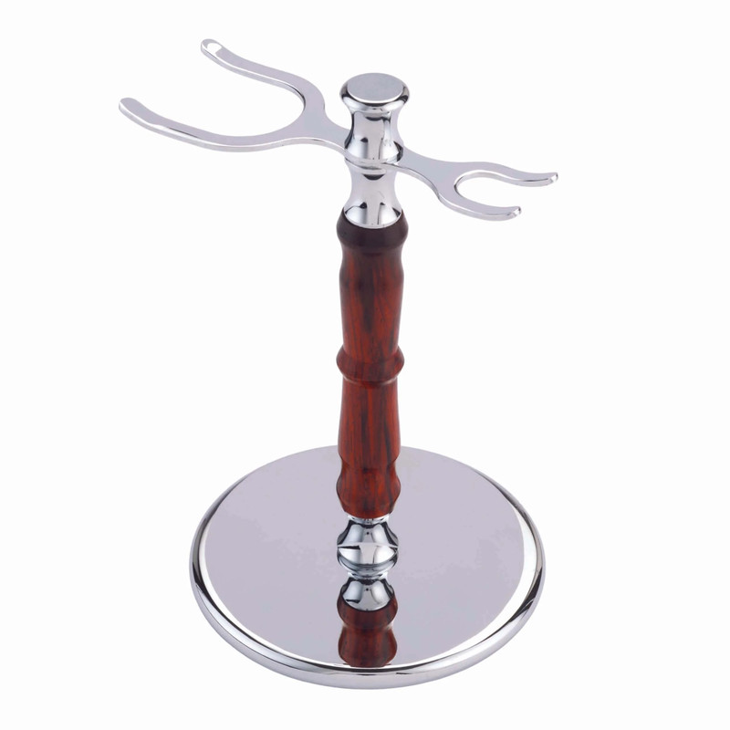 Deluxe Razor & Shaving Brush Stand Turning Kit - Chrome